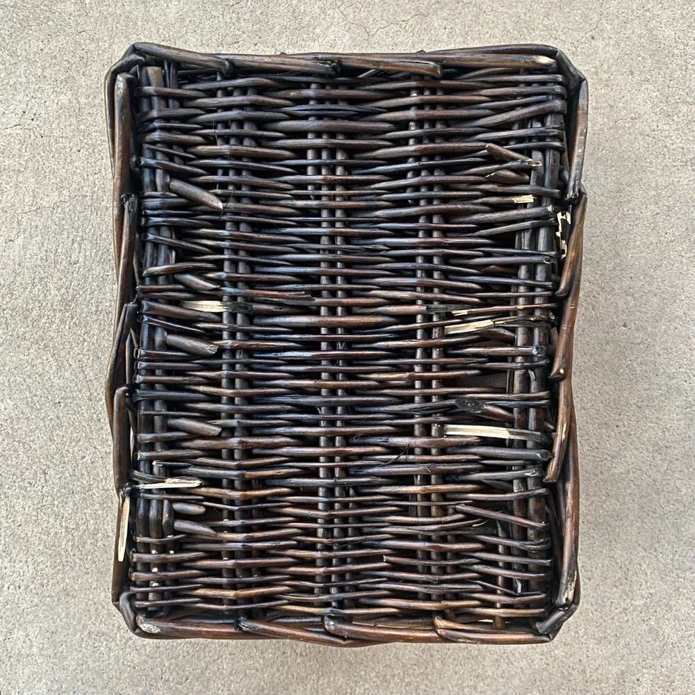 Natural Brown Wicker Storage Basket